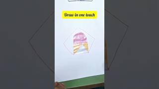 Draw in one touch onetouch draw touch shortvideo MKartandcraft [upl. by Rao342]