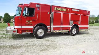 OHIO FIRE PROTECTION DISTRICT  ALEXIS 1500 GPM REAR MOUNT PUMPER 2518  OHIO ILLINOIS [upl. by Nnaaihtnyc]