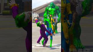 GTA  RENDOM SUPERHEROS vs JOKER WHO is MOST POWERFULL 45🔥 shorts gtav [upl. by Tiffa]