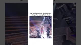 That time Kanye West stopped smiling after seeing Taylor Swift kanyewest taylorswift rap hiphop [upl. by Syverson970]