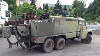 vrtna vrtak drill 6x6 Tatra 138 PZV army ulozenka 1984 [upl. by Ardnazil699]