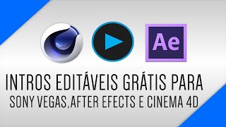 Site Com Várias INTROS EDITÁVEIS GRÁTIS Para Sony Vegas After Effects e Cinema 4D 2022 [upl. by Colburn543]