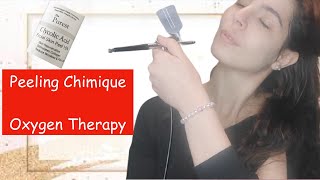 Je fais mon propre Peeling Chimique sur le visage a la maison et soin a loxygène Acide Glycolic [upl. by Lolanthe]