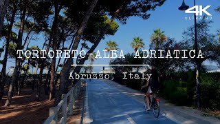 Tortoreto  Alba Adriatica Lungomare Seafront Abruzzo Italy 4K Tour [upl. by Novat]