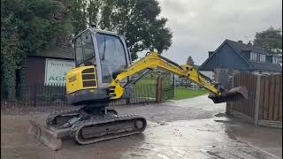 WACKER NEUSON 28Z3 VDS EXCAVATOR YEAR 2013 3140 HOURS CW VERTICLE DIG SYSTEM [upl. by Claudetta310]