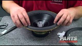 HOW TO DIY speaker refoam using a Parts Express repair kit [upl. by Ehrman136]