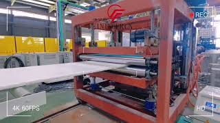 China Feininger XPS foam board production line [upl. by Orodoet]