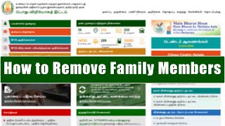 How to Remove Family Members in Ration Card  TNPDS  Easy Apply✓ [upl. by Carlile]