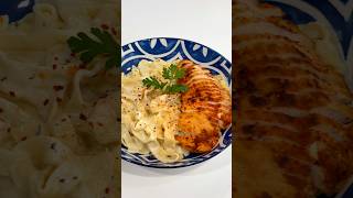 Chicken fettuccine alfredo easyrecipe homemadepasta dinnerideas easydinnerideas [upl. by Aissirac]