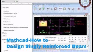 MathcadHow to Design Singly Reinforced Beam [upl. by Lee906]