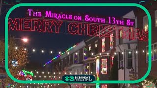 Phillys Miracle on South 13th Street lands on USA Today list of best holiday light displays [upl. by Neerbas]