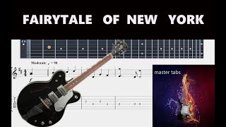 FAIRYTALE OF NEW YORK thepogues Guitar Tab  MastertabsBestFreeYoutubeMusic alternativerock [upl. by Aphra]