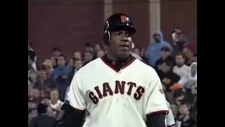 Bonds Hits Infield Fly Defense Doesnt Know the Rules Tying Run Scores [upl. by Nivar]