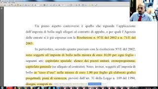 Imposta di bollo e contratti della PA  approfondimento 3072019 [upl. by Ardnek]