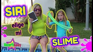 SIRI DECIDE MI SLIME EN LA PISCINA RULETA DE SLIME CON SIRI EN VACACIONES DE VERANO [upl. by Banky]