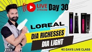 Day30  Loreal Dia Richesse amp Dia Light  Loreal Demi Permanent Colour  Hair Color Class  Loreal [upl. by Adaliah]