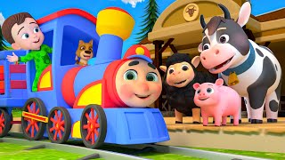 Train Choo Choo Song  MORE Funny Nursery Rhymes amp Kids Songs [upl. by Schechter851]