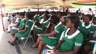 Ghana launches vaccines against pneumonia and diarrhoea the countrys biggest child killers [upl. by Yelsehc]