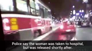 Graphic video surfaces showing woman struck by TTC streetcar [upl. by Nnaylloh]