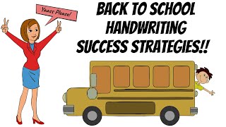 Upgrade Your Students Handwriting Back to School Tips [upl. by Ahsinotna]