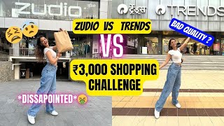 AFFORDABLE shopping Zudio VS Trends Under ₹3000😱Disappointed 😞 [upl. by Peednam]