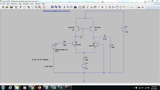 Differential amplifier using LTSPICEAnalog electronics [upl. by Alag]