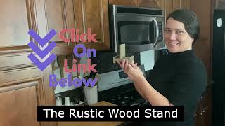 Introducing The Rustic Wood Phone Stand [upl. by Lehcer84]