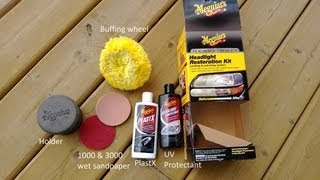 Review Meguiars Heavy Duty Headlight Restoration Kit [upl. by Ehpotsirhc739]