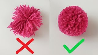 How to Make a Pom pom  Woolen Ball Making [upl. by Geerts839]