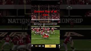 CFB National Championship Greatest Play ever [upl. by Adnirod557]