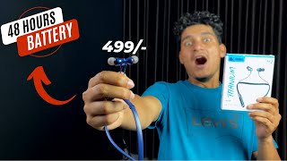 Best Bluetooth Earphones Under 500 rs⚡⚡Aroma NB119 Titanium Unboxing🔥Cheapest Bluetooth Neckband⚡️ [upl. by Janka]