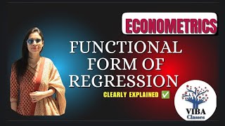 ✅ Functional Form Specifications Test Qualities Of Econometrics ModelEconometrics [upl. by Oeflein]