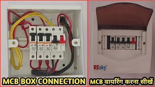 MCB box connection  distribution board wiring kaise karte hain  MCB wiring kaise karte hain [upl. by Yngad]