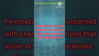 Differentiate between Pyrometallurgy and Electrometallurgy [upl. by Winona565]