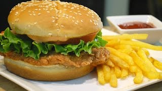 KFC Style Crispy Chicken Burger Zinger Burger [upl. by Nythsa172]