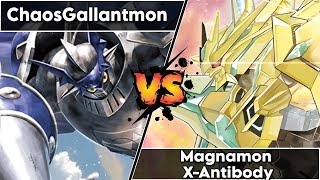 MASSIVE THROW  DCGO ChaosGallantmon vs Magnamon XAntibody [upl. by Bray386]