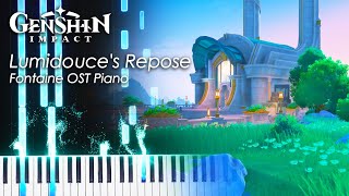 Lumidouces Repose 「Fontaine Piano OST」 Genshin Impact Piano Tutorial amp Sheet Music [upl. by Asserak350]