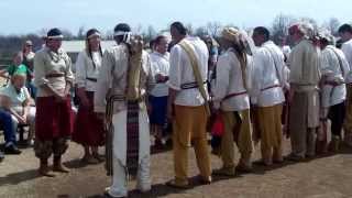 Stomp Dance Demonstration at Chickasaw Culture Center Living Village [upl. by Tigges707]