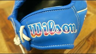 Wilson A2000 Autism Speaks 2022 Baseball Glove  Unboxing and Breaking In [upl. by Andrei]