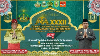 LIVE PEMBUKAAN MTQ XXXII TINGKAT KABUPATEN SANGGAU DI KECAMATAN TOBA [upl. by Leda855]