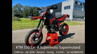 KTM 530 ExcR Supermoto Supermotard A2 Rijbewijs [upl. by Yekciv]