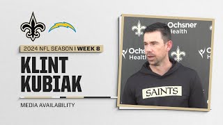 Klint Kubiak on returning players Chargers defense  New Orleans Saints [upl. by Burris916]