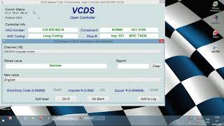 VCDS VagCom  Instruments  Change Display Language [upl. by Crary460]