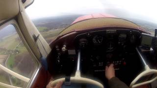 Cessna 140 TakeOff and Landing  A GoPro Video From the Cockpit [upl. by Aicarg]