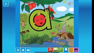 Letterland Alphabet Phonics Sounds Songs Shapes and Writing  Letter A  Annie Apple [upl. by Enelcaj8]