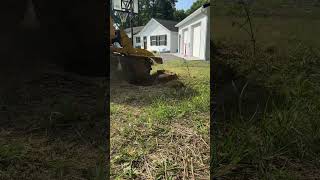 Vermeer SC70TX stump grinder in action stumpgrinding satisfying heavyequipment vermeer [upl. by Elaweda]