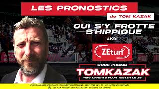 PRONOSTIC QUINTE DU JOUR VENDREDI 01 DECEMBRE PMU ZETURF Z5 ORDRE TOM KAZAK [upl. by Romaine]