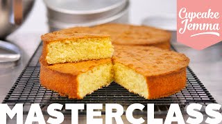 WHATS WRONG WITH MY SPONGE CAKE Bake Perfect Cakes every time Recipe amp Tutorial  Cupcake Jemma [upl. by Amitak579]