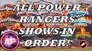 ALL POWER RANGERS SHOWS IN ORDER [upl. by Azile]