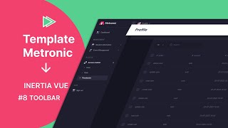 Integrasi Template Metronic dengan Inertia Vue 8  Toolbar [upl. by Keen]